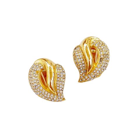 christian dior teardrop earrings